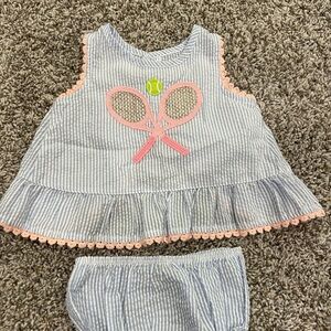 Striped Tennis Racket Kids Outfit